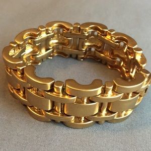 J. Crew Gold Link Statement Bracelet